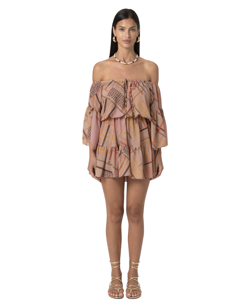 FK Vestito Corto Donna Fantasia