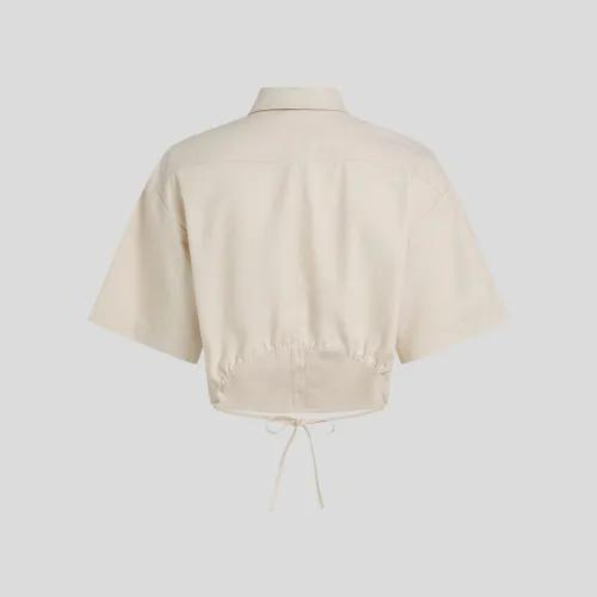 Karl Lagerfeld Camicia Cropped Colore Beige