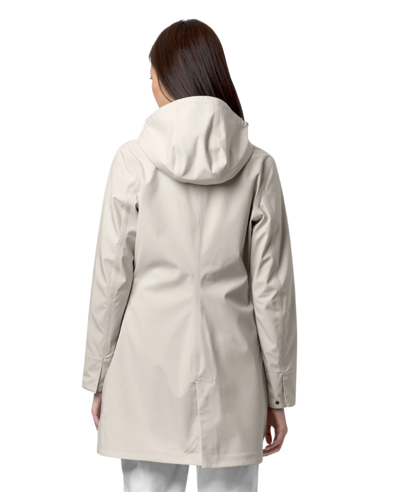K-Way Mathy Bonded Impermeabile Donna con Cappuccio Colore Beige