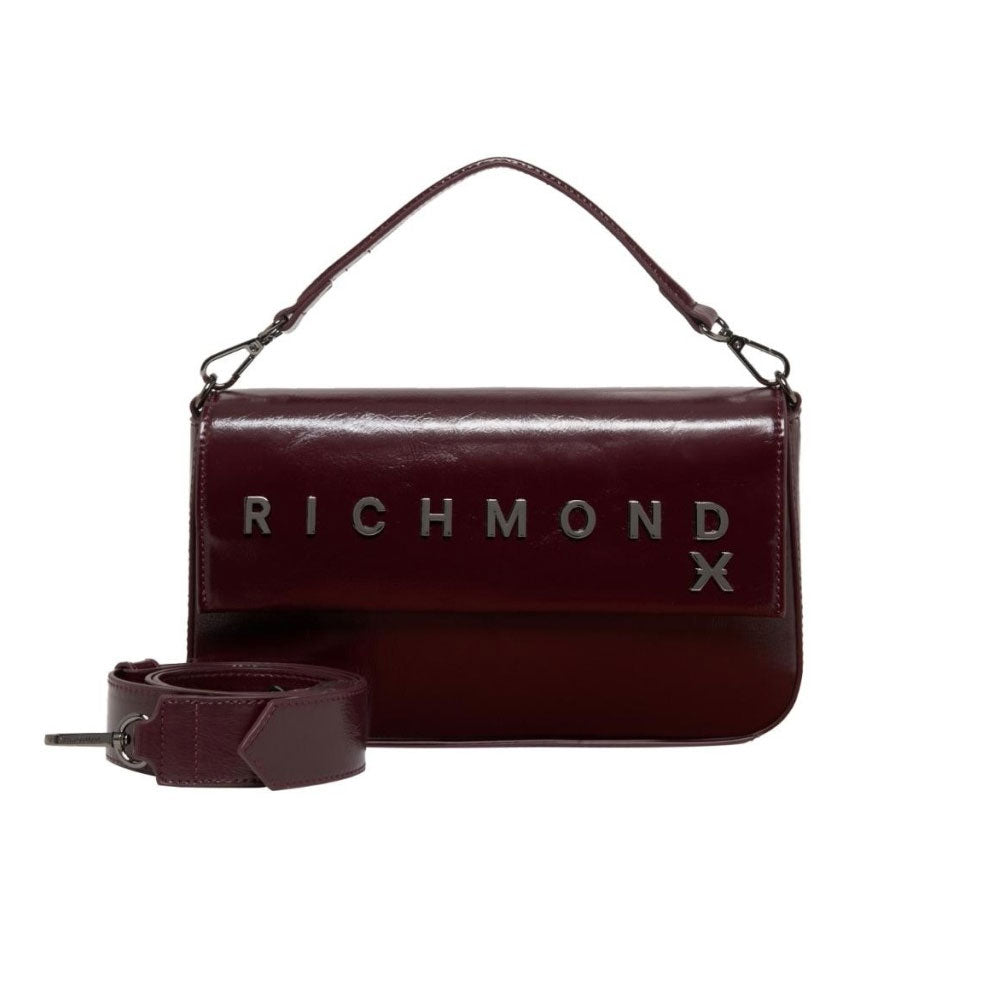 Richmond Borsa con Tracolla e Logo Colore Borgogna