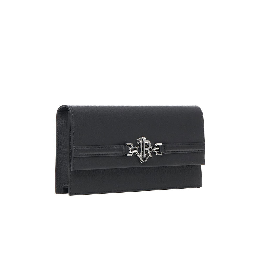 Richmond Pochette con Logo Silver Colore Nero