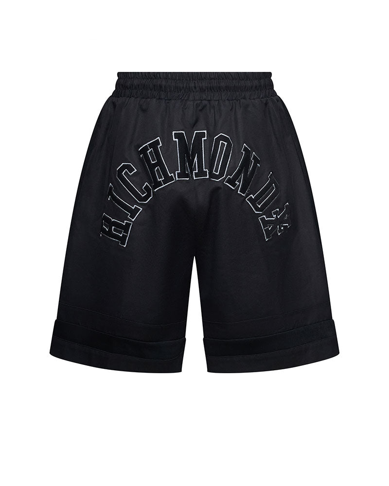 Richmond X Bermuda con Logo sul Retro Colore Nero