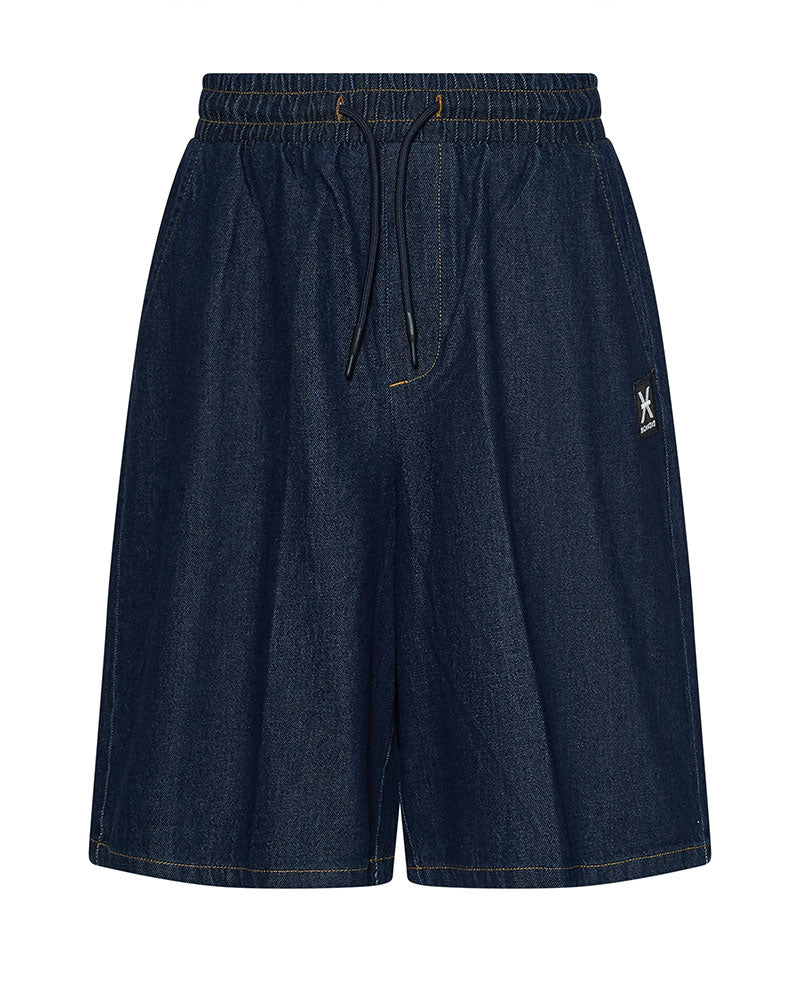 Richmond X Bermuda in Denim con Elastico Colore Blu