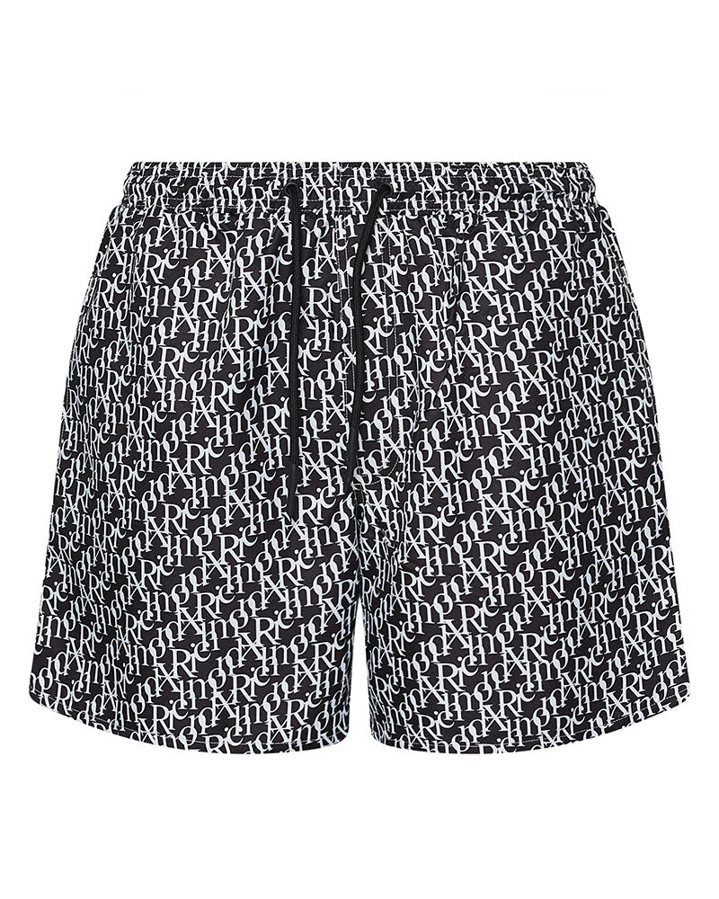 Richmond X Boxer da Bagno Monogram Colore Nero/Bianco