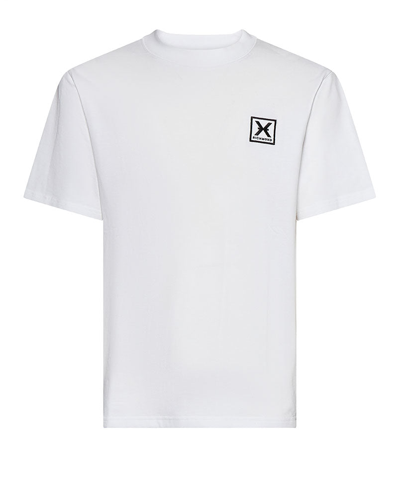 Richmond X T-Shirt Girocollo con Logo Colore Bianco