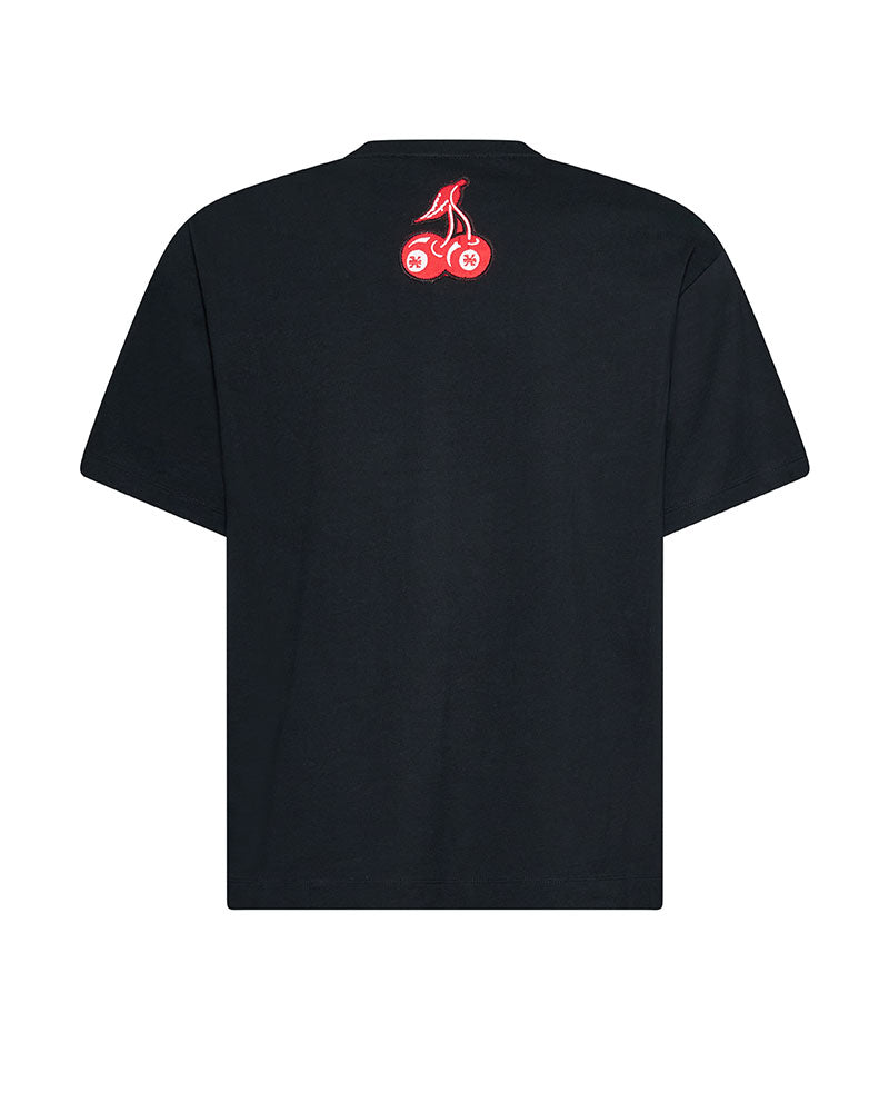 Richmond X T-Shirt Girocollo con Stampa da Uomo Colore Nero