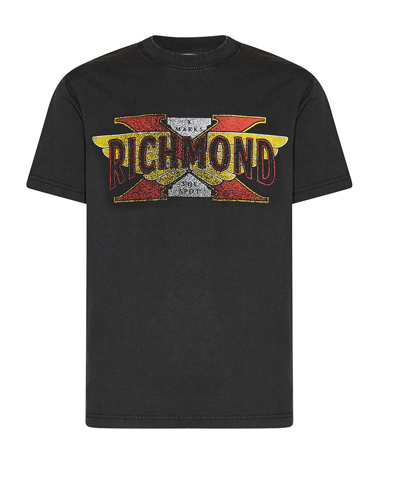Richmond X T-Shirt Stampa Davanti Colore Nero