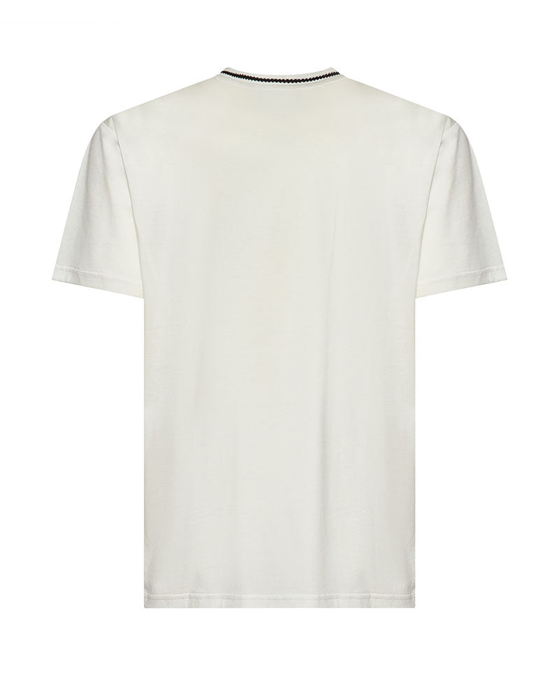 Richmond X T-Shirt con Girocollo Nero Colore Off-White