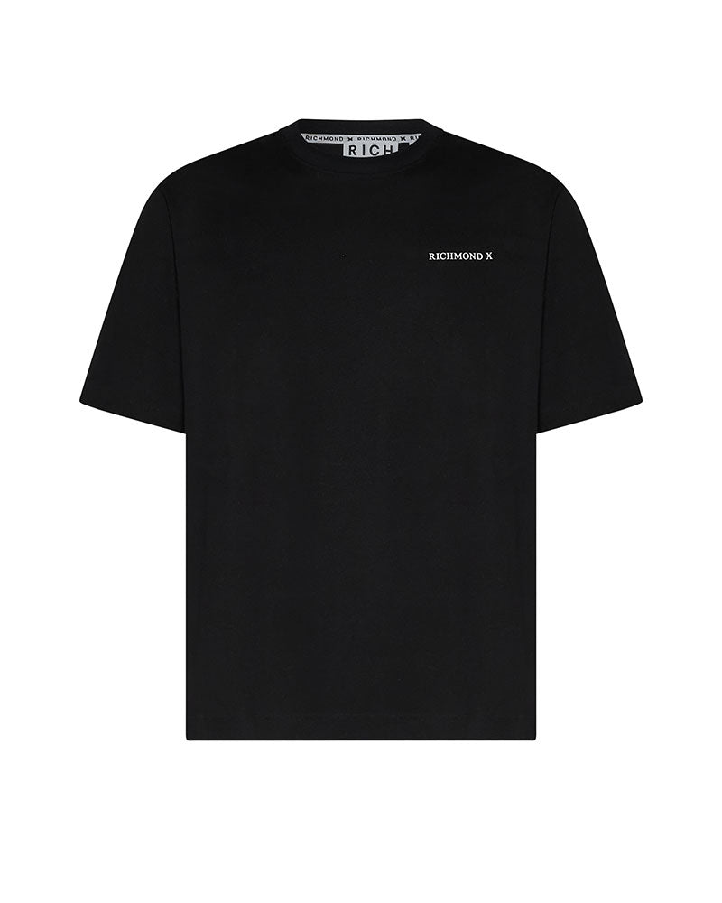 Richmond X T-Shirt con Stampa Retro da Uomo Colore Nero