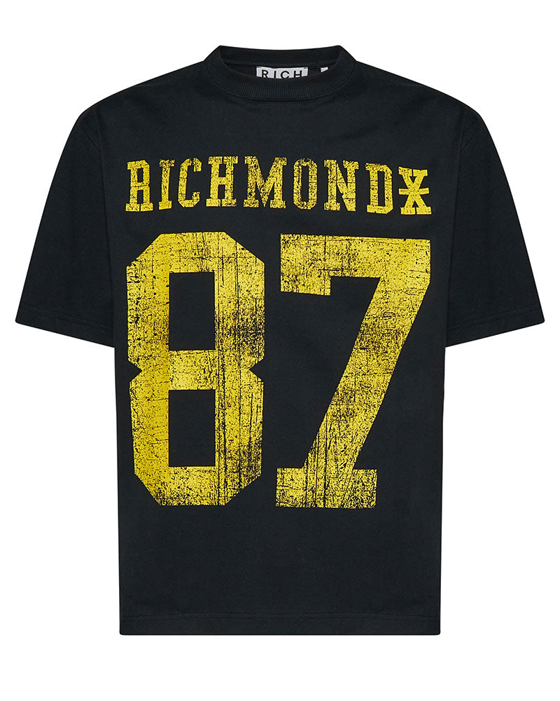 Richmond X T-Shirt con Stampa "Richmond 87" Colore Nero