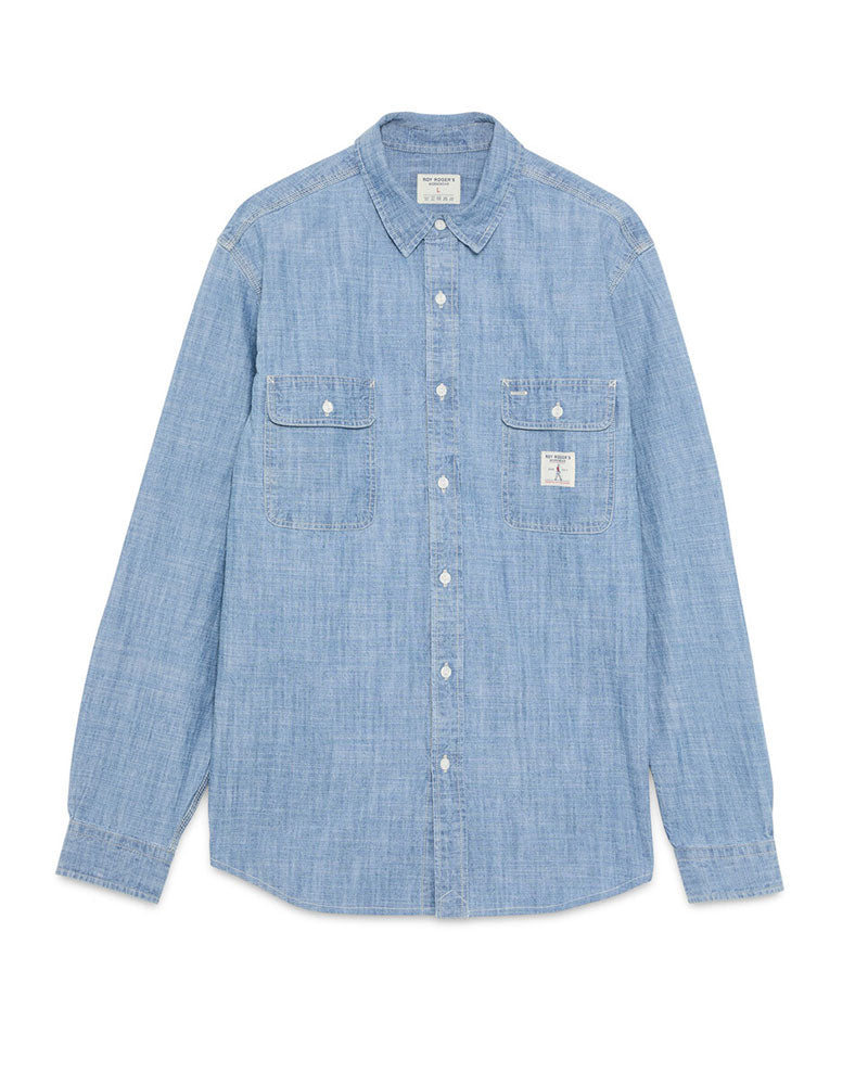Roy Roger's Camicia con Tasche Colore Azzurro