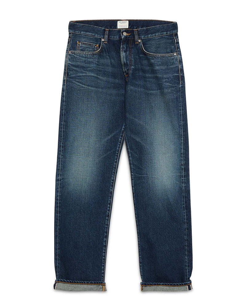 Roy Roger's Jeans con Risvolto in Denim Colore Blu