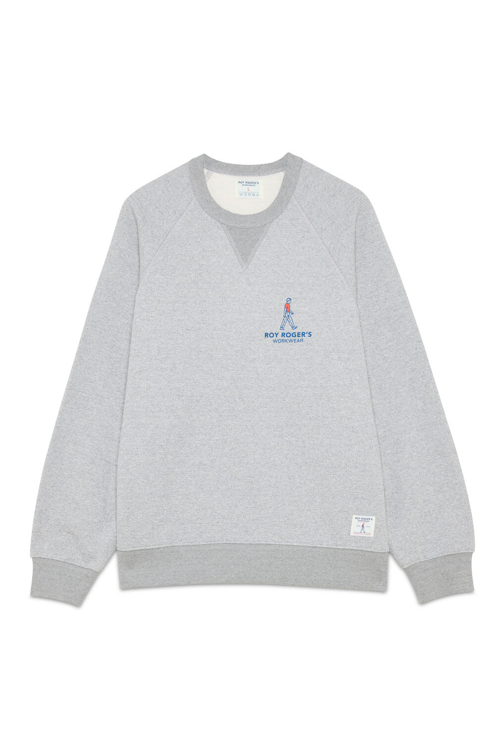 Roy Roger’s Felpa Girocollo Workwear Colore Grigio