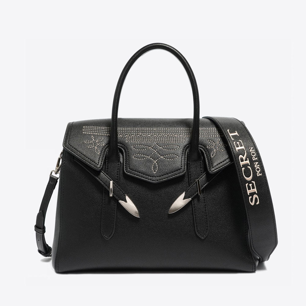 Secret Pon Pon Borsa Yalis Rodeo Medium Colore Nero