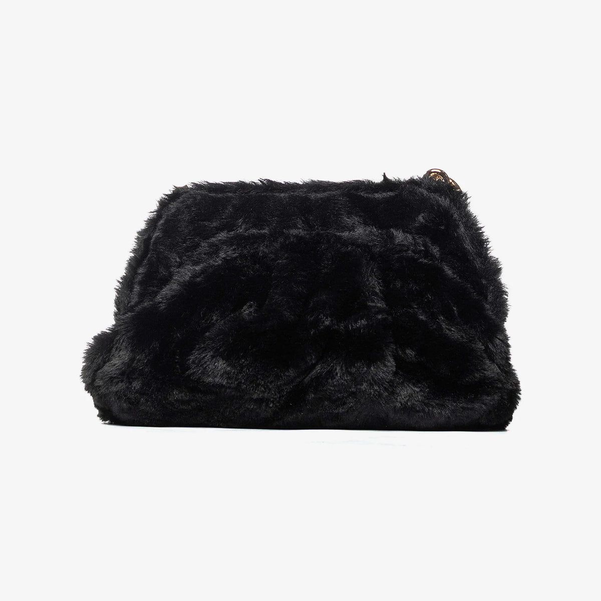 Secret Pon Pon Borsa Margaret Fur Clutch Small Colore Nero