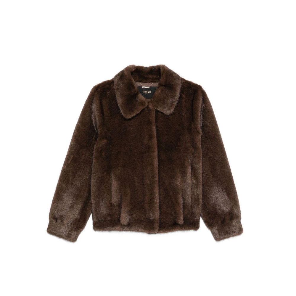 Seventy Giacca in Ecovisone da Donna Colore Marrone