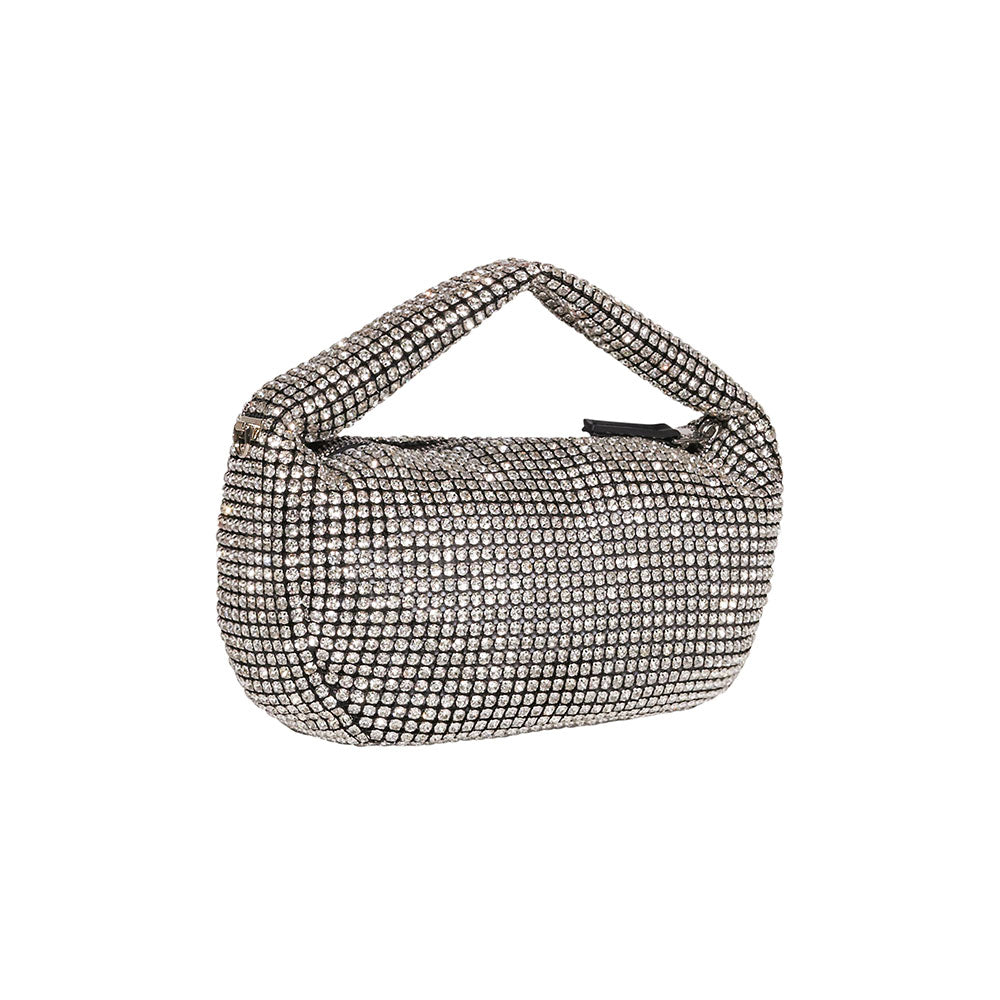 Silvian Heach Borsa a Mano con Glitter Colore Silver