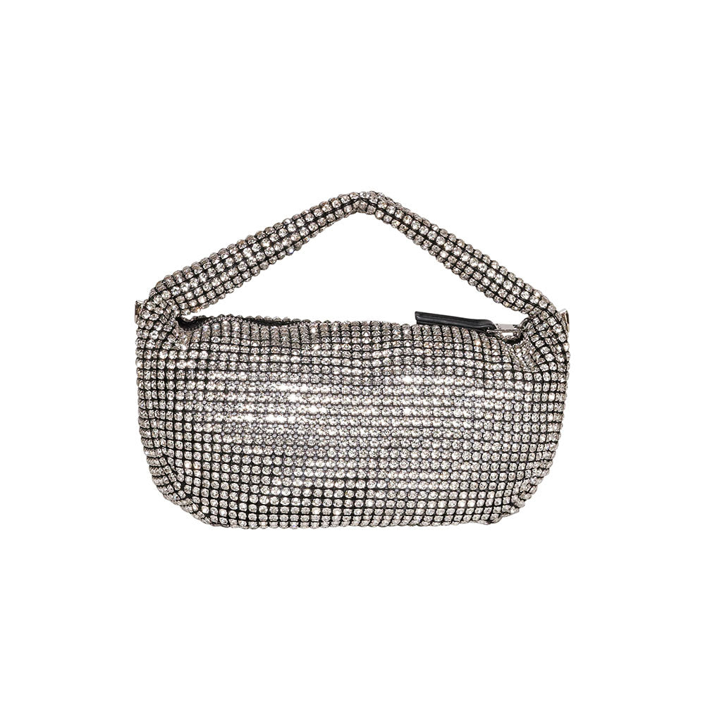 Silvian Heach Borsa a Mano con Glitter Colore Silver