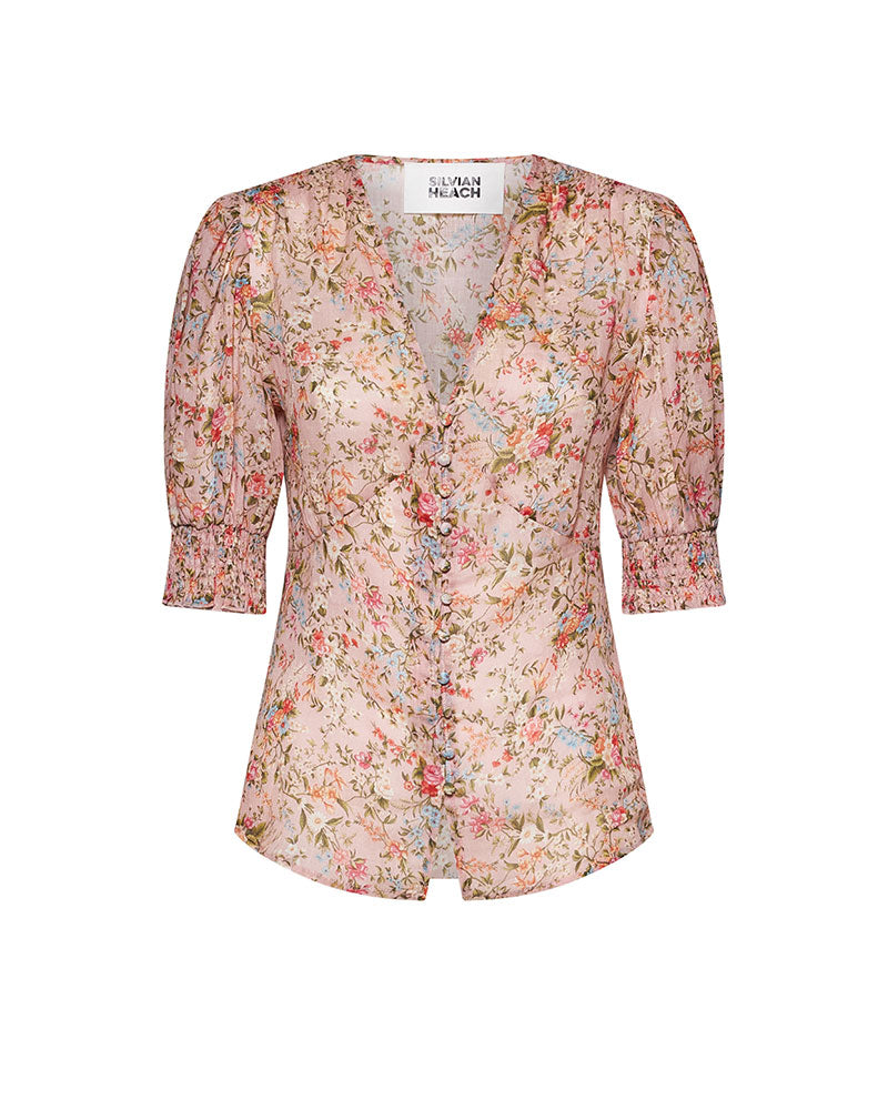 Silvian Heach Camicia Manica Corta Floreale