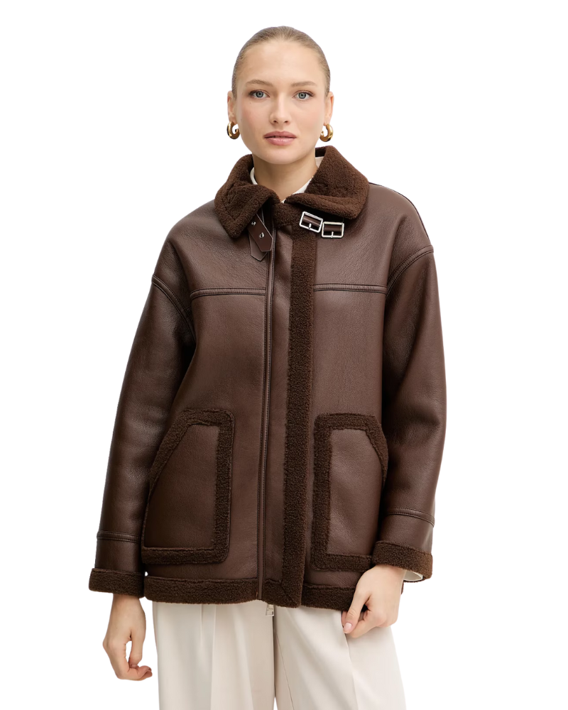 Silvian Heach Cappotto Colore Marrone