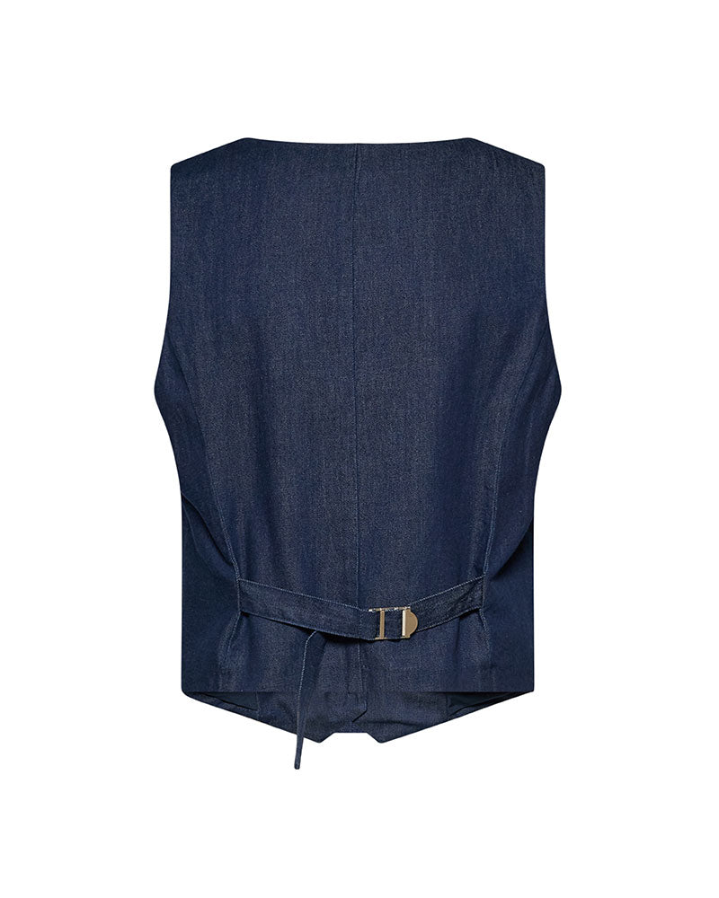 Silvian Heach Gilet in Denim da Donna Colore Blu