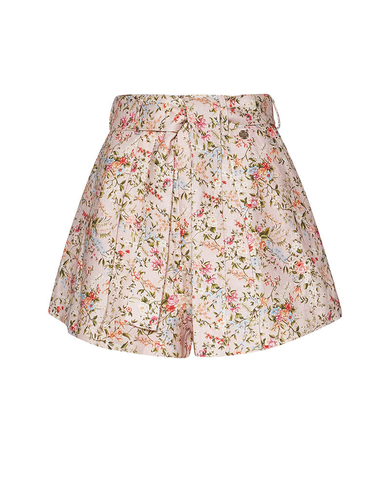 Silvian Heach Pantaloncini in Lino Alimo Floreale da Donna