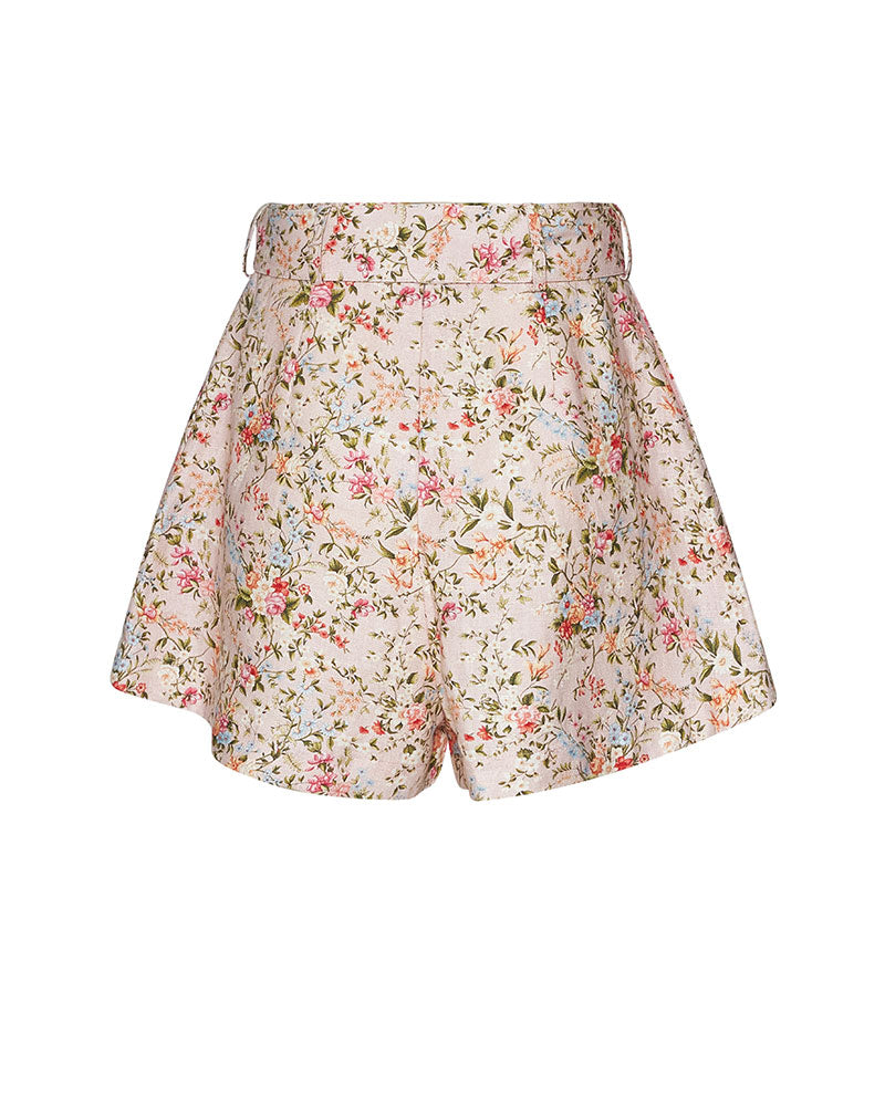 Silvian Heach Pantaloncini in Lino Alimo Floreale da Donna
