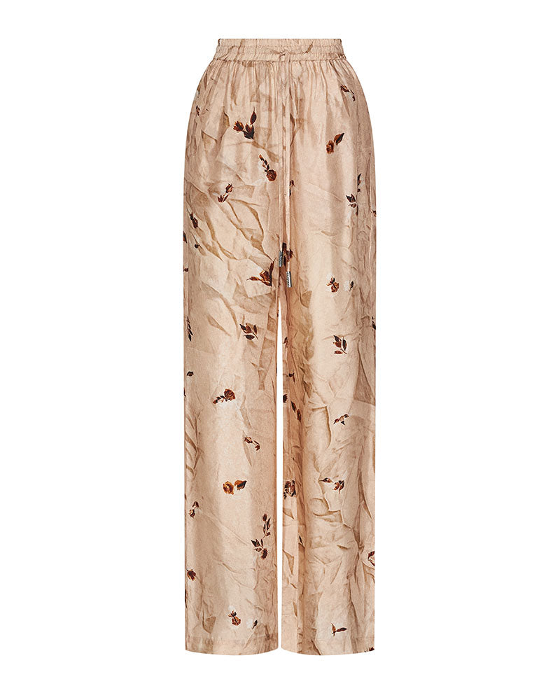 Silvian Heach Pantaloni con Elastico Fantasia Floreale