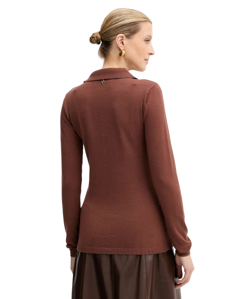 Silvian Heach Polo Bucers Colore Marrone