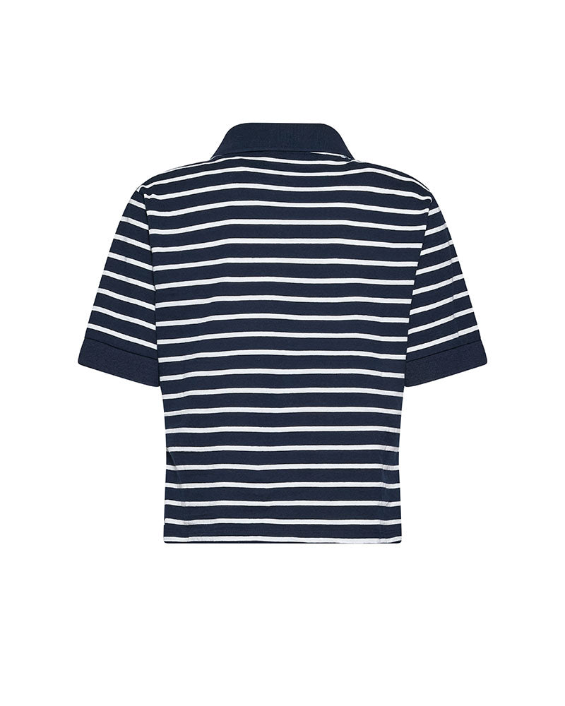 Silvian Heach Polo a Righe da Donna Colore Blu