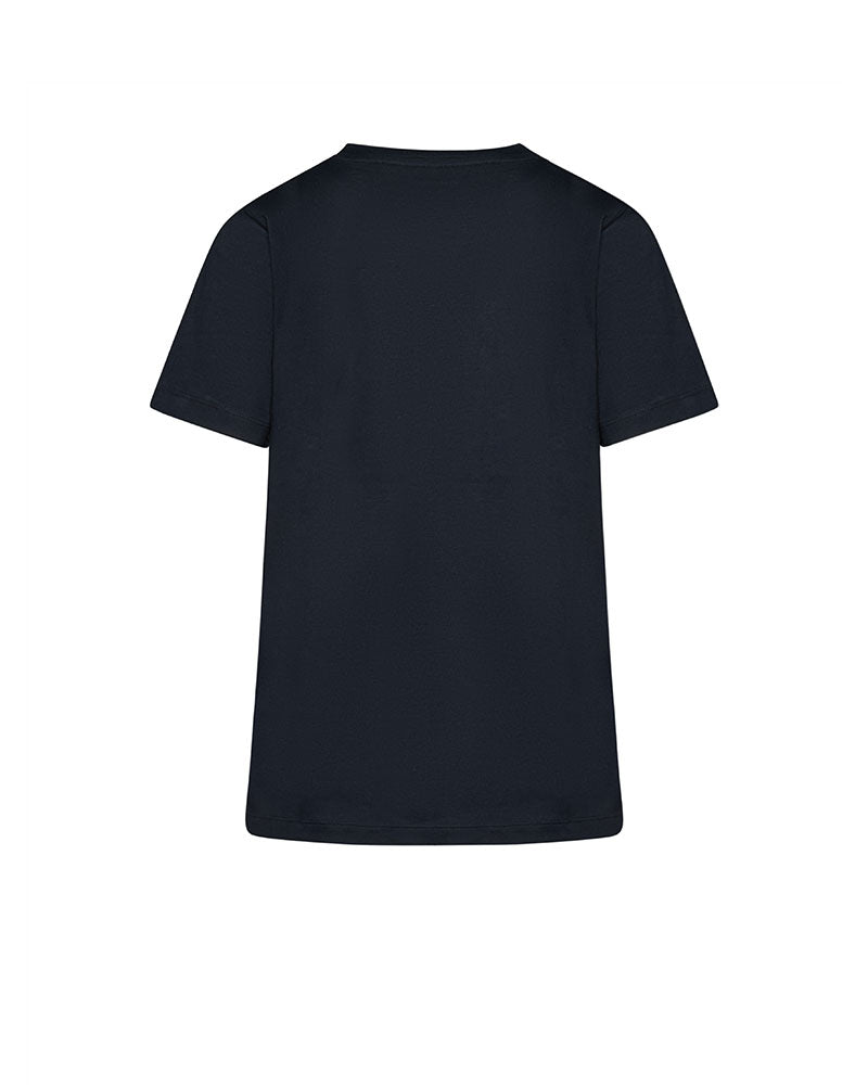 Silvian Heach T-Shirt con Dettaglio Gioiello da Donna Colore Nero