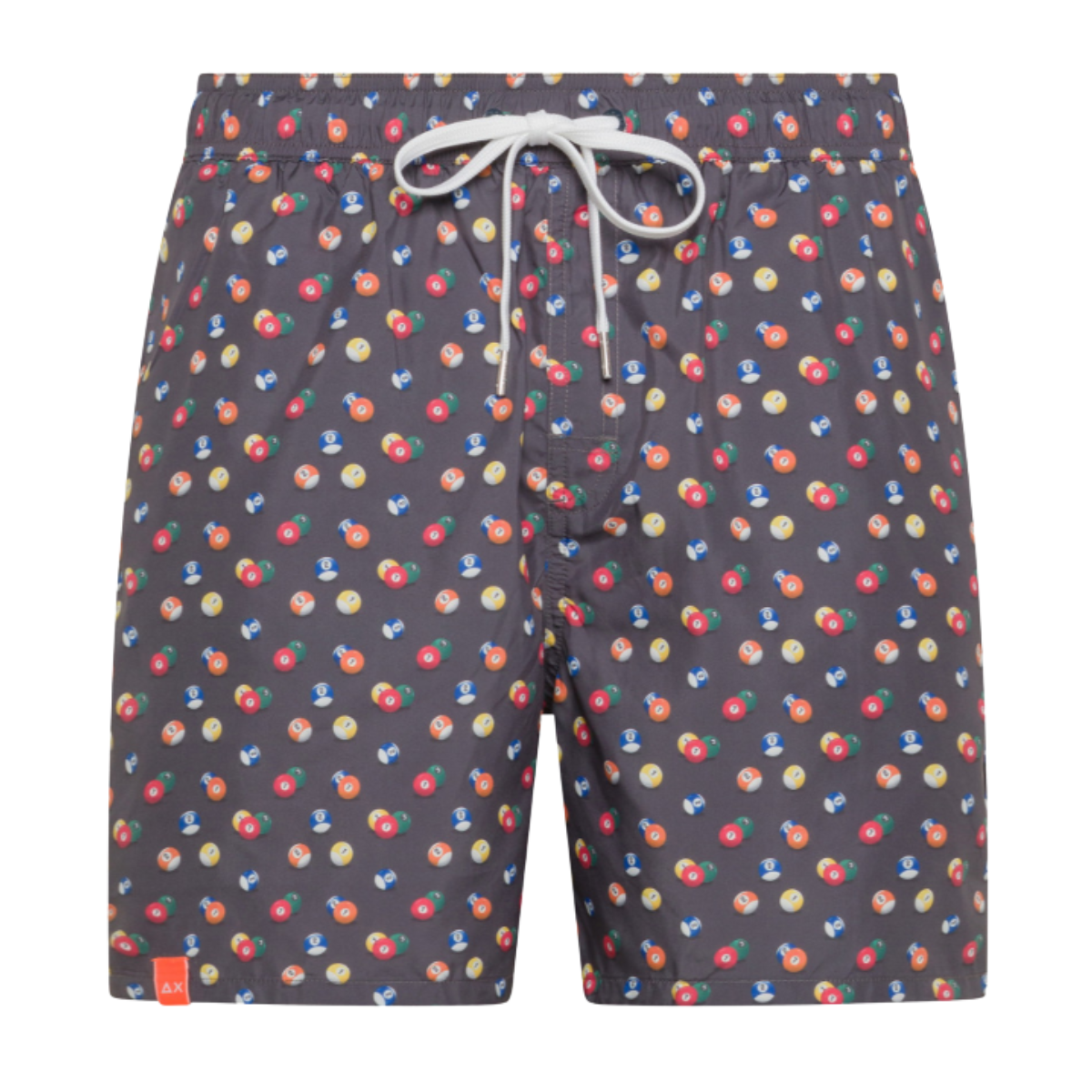 Sun68 Swim Pant Small Pattern Boxer Mare Uomo Colore Nero e Rosso