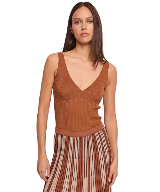 Top Lurex con Scollo a V Gaudì