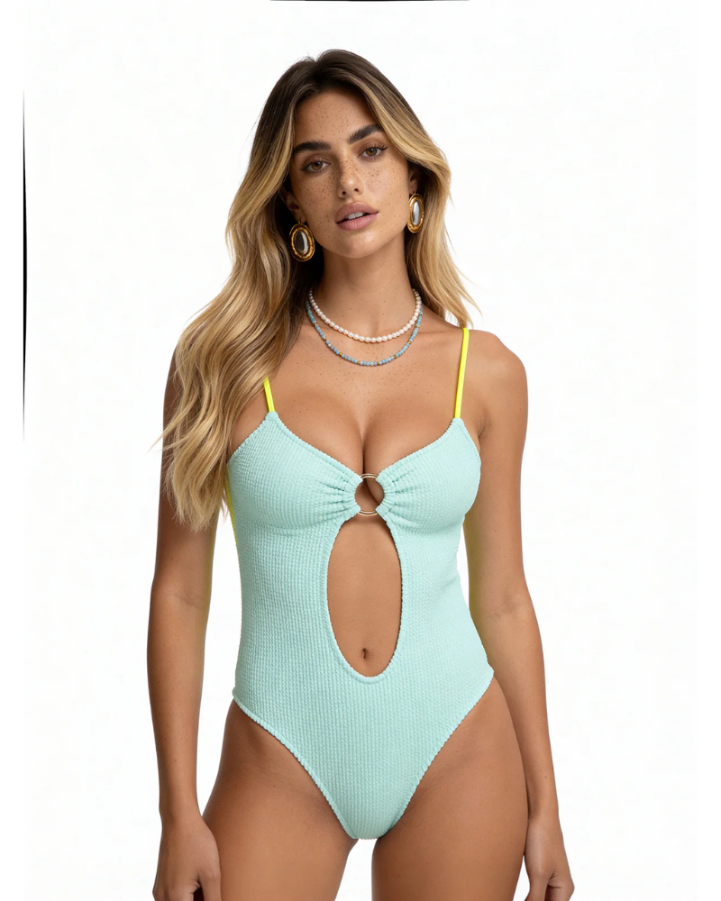 F**K Monokini Donna Verde Acqua