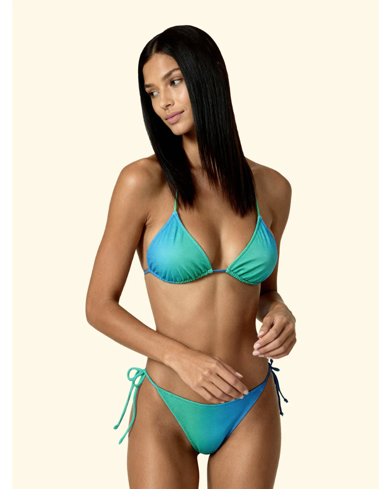 F**K Bikini Donna Triangolo con Slip Regolabile Fantasia