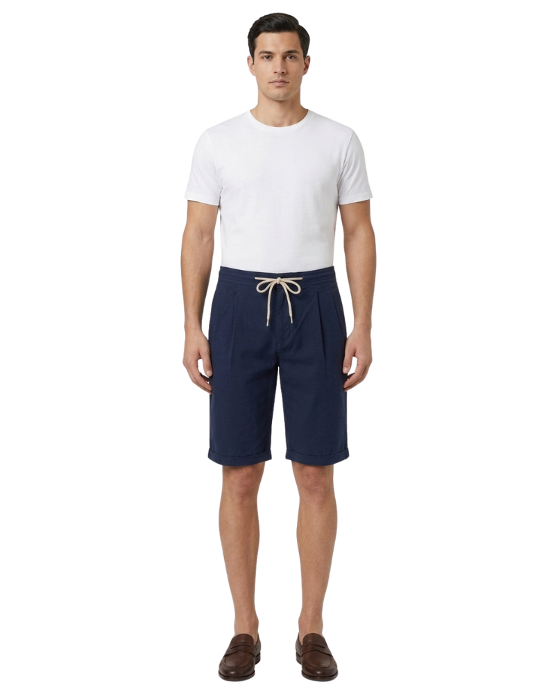 Grillo Sport Bermuda Uomo Colore Blu Navy con Coulisse