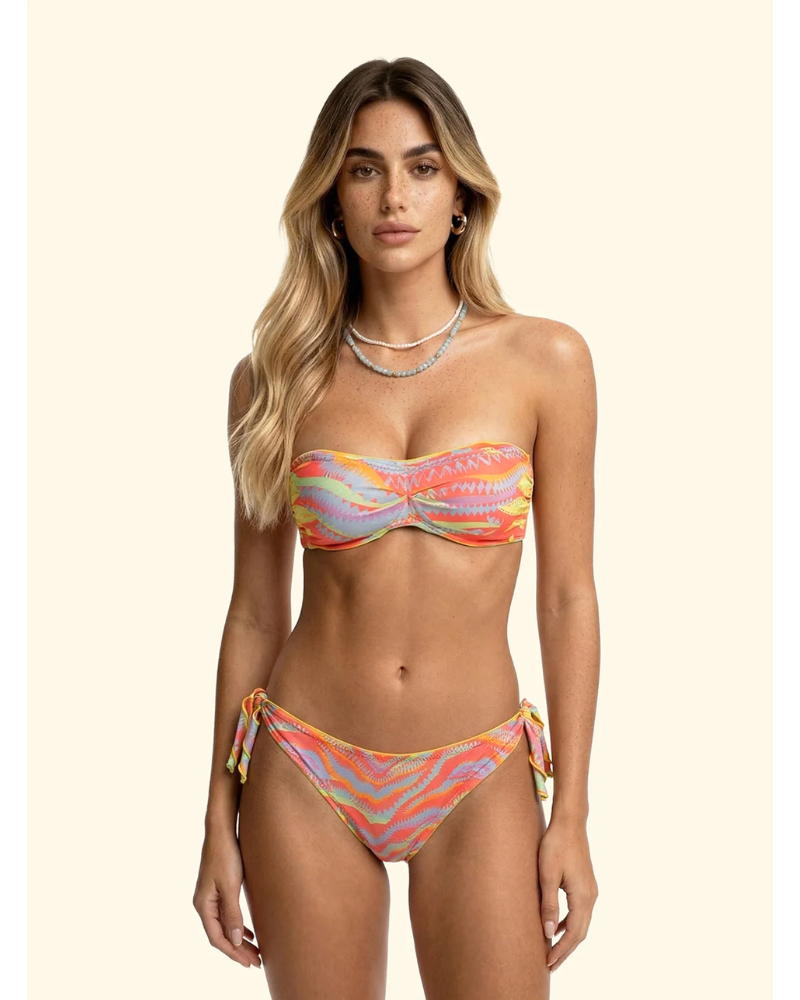 F**K Bikini Donna Fascia con Slip Regolabile Fantasia