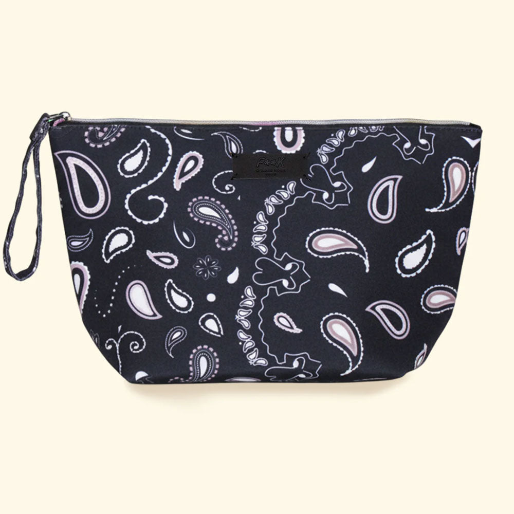 F**k Pochette con Manico Maxi con Fantasia Colore Blu