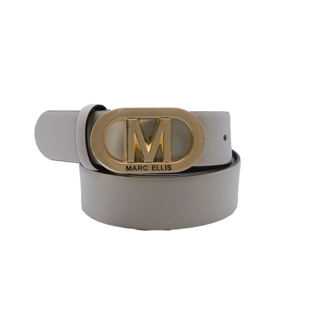 Marc Ellis Cintura con Logo Grande Colore Beige/Gold