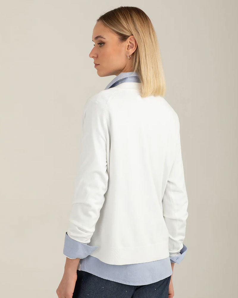 Fred Mello Maglia Raglan Colore Bianco
