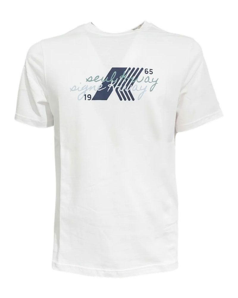 K-Way T-Shirt Odom Jersey Seul Colore Bianco