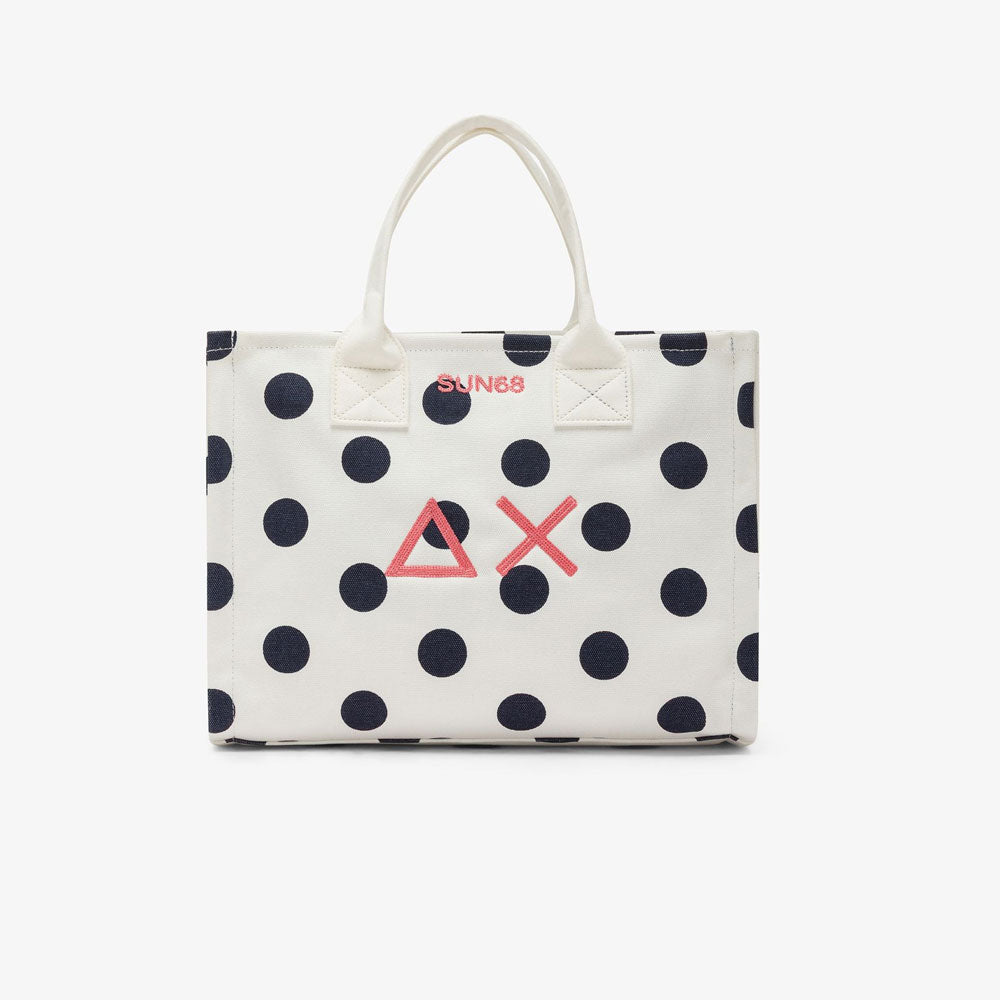 Sun68 Shopping Bag Cali Colore Panna/Blu