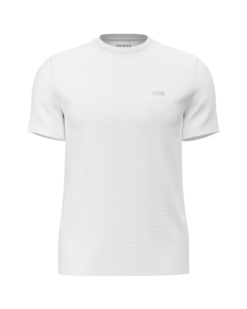 Guess T-Shirt in Jersey con Logo Colore Bianco