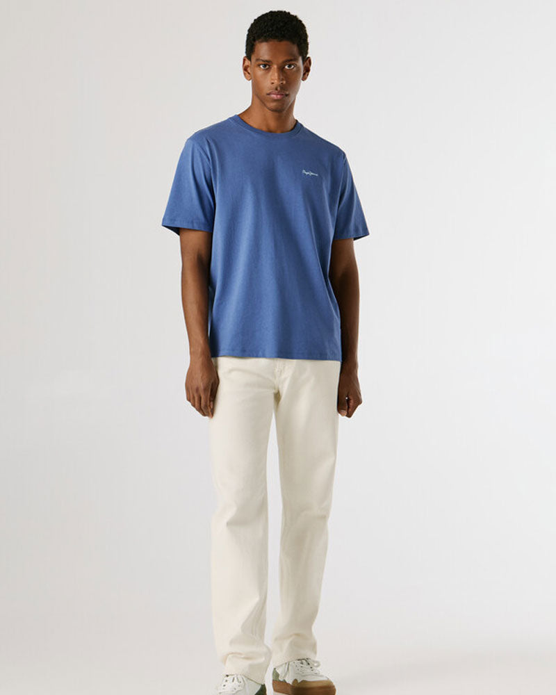 Pepe Jeans T-Shirt Girocollo Basic Colore Blu
