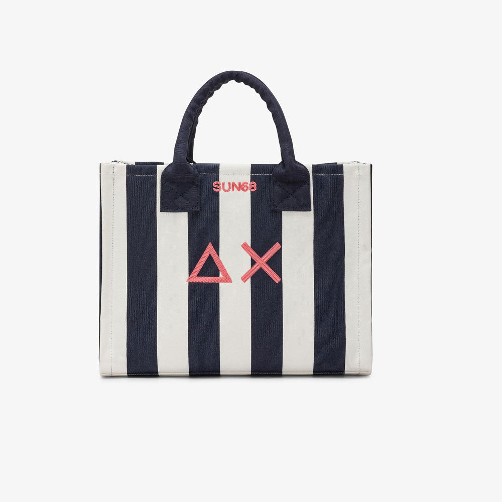 Sun68 Shopping Bag Cali Colore Blu/Panna