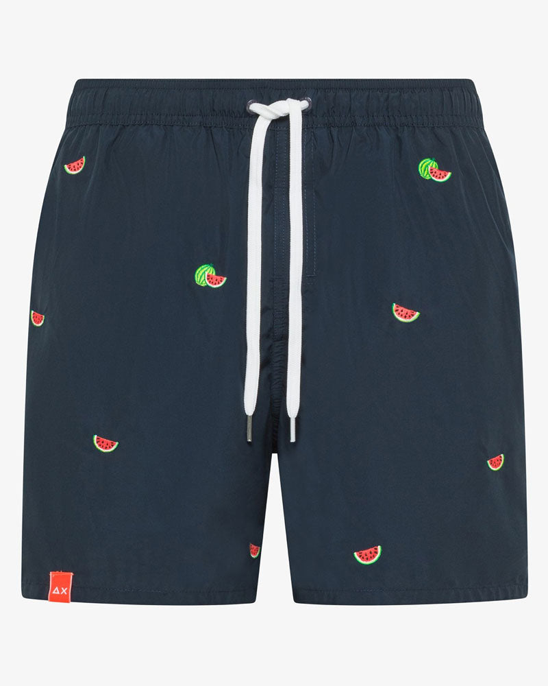 Sun68 Shorts da Bagno Colore Blu Navy