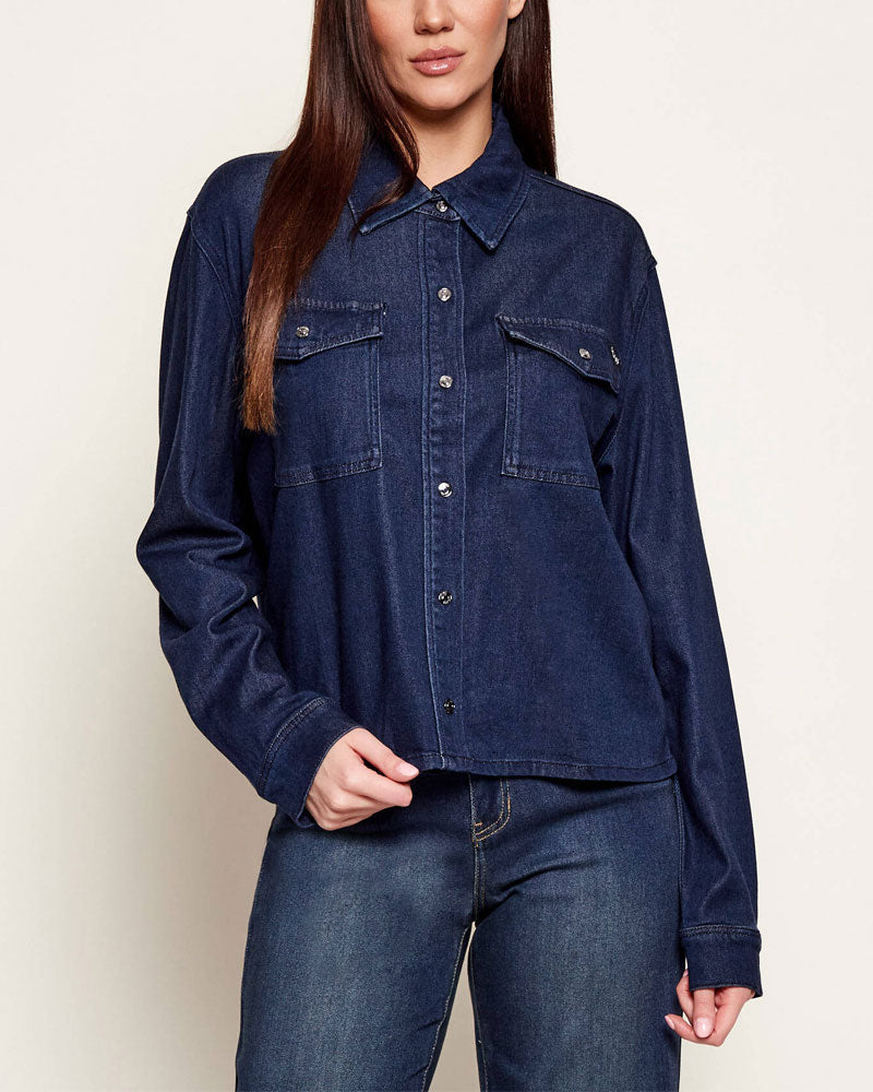 Guess Camicia in Jeans Colore Blu