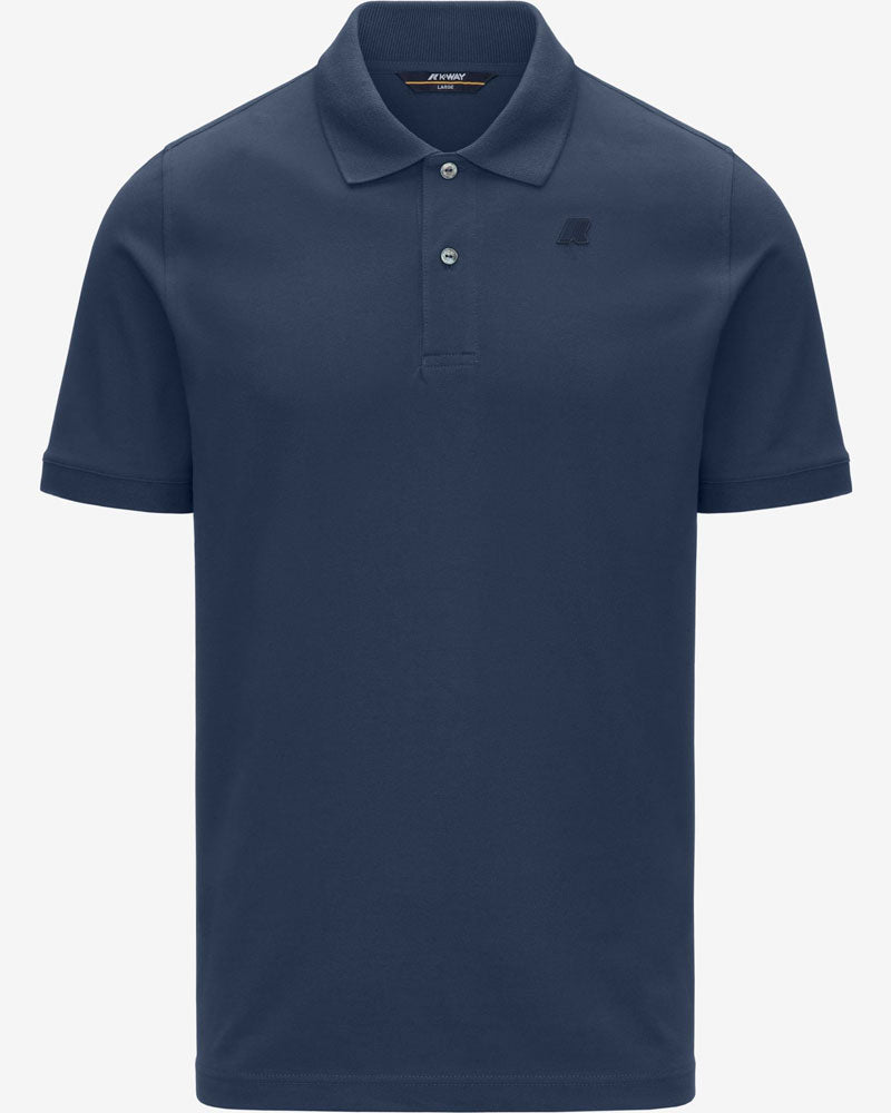 K-Way Polo Amedee Pique Slim Colore Blu Insignia
