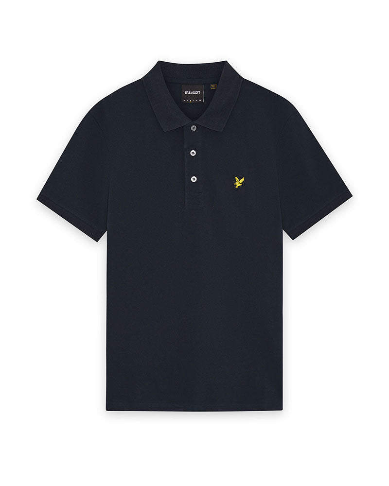 Lyle & Scott Polo in Cotone con Logo Colore Blu Scuro