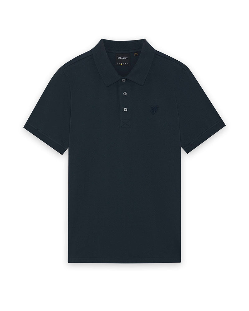 Lyle & Scott Polo in Cotone Superfine Colore Blu Scuro